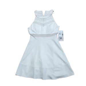 Honey and Rosie Sleeveless Ivory White Midi Dress Size Medium New With Tags